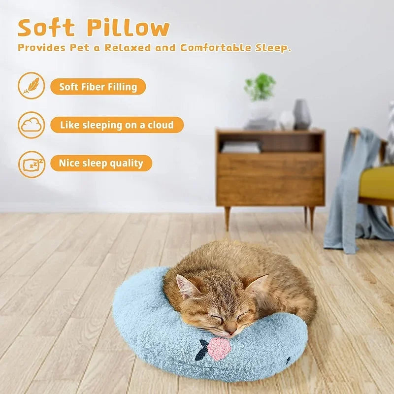 Pet Little Pillow Neck Protector Deep Sleep Fashion Puppy Kitten U-Shaped Pillow Dog Cat Headrest Sleeping Pillow Pet Supplies